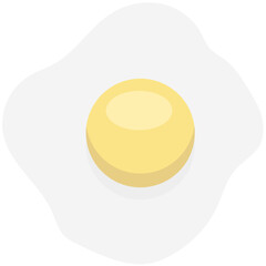 fried egg vector illustration