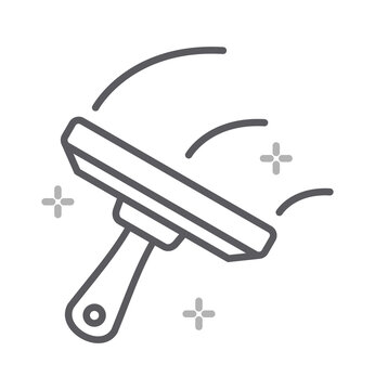 Glass cleaner icon design. squeegee icon. vector illustration. transparent PNG