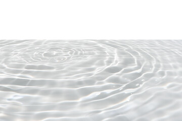  White water with ripples on the surface. Defocus blurred transparent white colored clear calm water surface texture with splashes and bubbles. Water waves with shining pattern texture background.