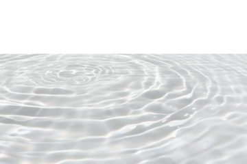 White water with ripples on the surface. Defocus blurred transparent white colored clear calm water surface texture with splashes and bubbles. Water waves with shining pattern texture background.