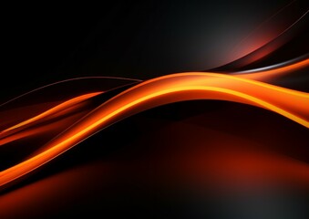 Abstract luminous neon shape waving, abstract light effect with wave. Wavy glowing bright flowing curve lines and magical glow energy stream motion