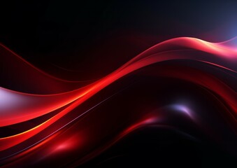Fototapeta premium Abstract luminous neon shape waving, abstract light effect with wave. Wavy glowing bright flowing curve lines and magical glow energy stream motion