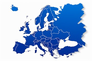 Obraz premium map of continent