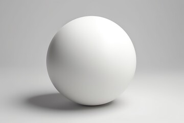 a white ball on a white surface