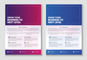 Corporate business multipurpose flyer design template
