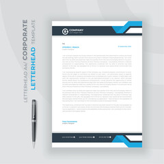 Obraz premium modern business letterhead in abstract design
