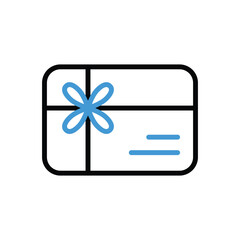 Gift Card Icon vector stock illustration