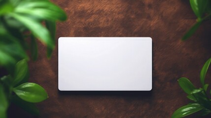 white  Business Card Mockup 