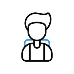 Student Icon vector stock illustration