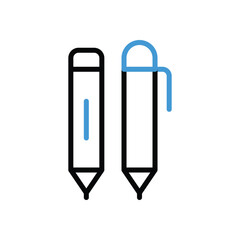 Writing Tools Icon vector stock illustration