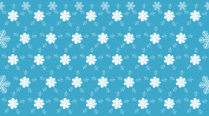 Vector floral seamless fabric background blue background