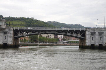 Bridge over the river of Bilbao