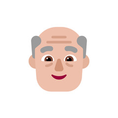 Fototapeta premium Old Man: Medium-Light Skin Tone