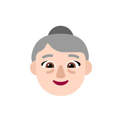 Old Woman: Light Skin Tone