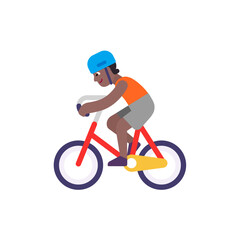 Person Biking: Medium-Dark Skin Tone