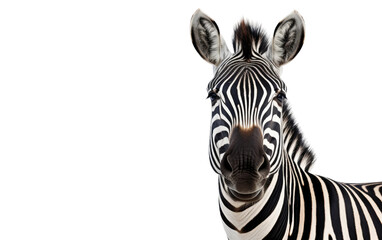 Fototapeta na wymiar Captivating Zebra On Transparent Background