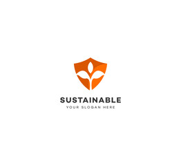 Save Earth, Earth, Sustainable, Sustainable farming logo design template elements. Vector illustration. New Modern logo.