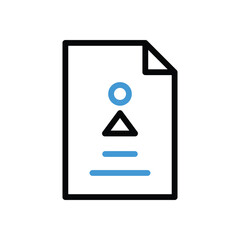 Document Icon vector stock illustration