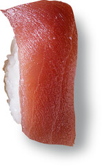 Delicious fillet red tuna isolated suitable for japanese food concept.