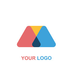 triangle colorful logo