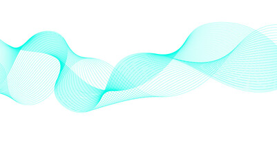 Abstract colorful glowing wave curved lines background.  Abstract frequency sound wave lines and technology curve lines background. Design used for banner, template, science, business and many more.