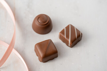 チョコレートとリボン