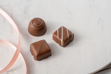 チョコレートとリボン
