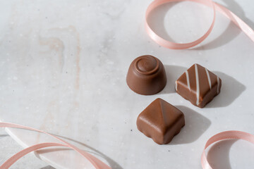 チョコレートとリボン