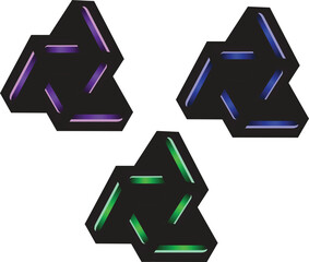 set of geometric abstract logo. icon design, symbol vector elements template, clean minimal geometrical icon, isolated on transparent background, used for your mobile, app or ui