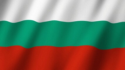 Bulgaria flag waving in the wind. Flag of Bulgaria images