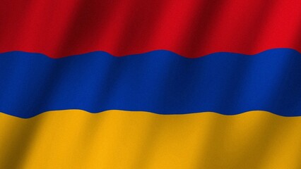 Armenia flag waving in the wind. Flag of Armenia images