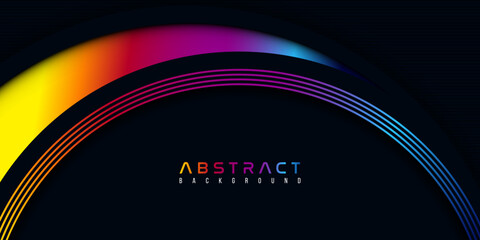 Luxury dark blue abstract background with bright color element