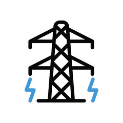 Electricity Icon vector stock illustration