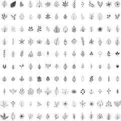 set of different icons , pattern seamless, isolated on white background