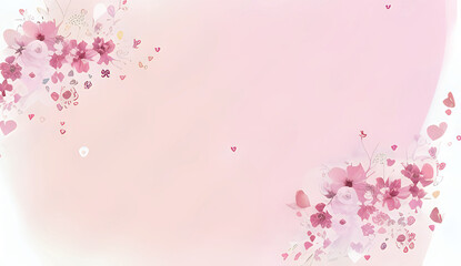 Obraz premium Pink flowers background