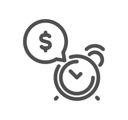 Banking and finance related icon outline and linear vector.