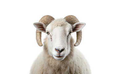 Woolly Wonders Rambouillet Sheep Breeds Overview Isolated on a Transparent Background PNG. - obrazy, fototapety, plakaty