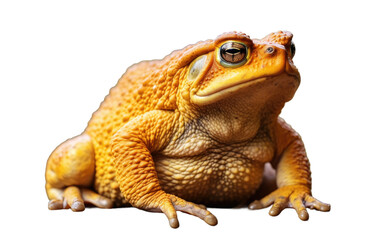 Amphibious Intruder Cane Toads Threat Isolated on a Transparent Background PNG.