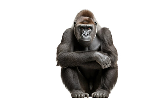 Wise Gorilla On Transparent PNG