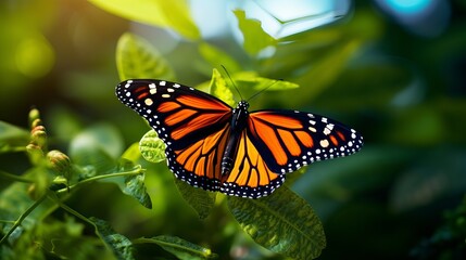 Fototapeta premium A stunning butterfly in the natural setting