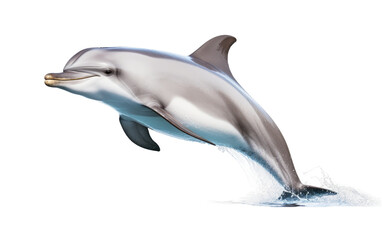 Coastal Acrobats Dolphins Pacific Chronicles Revealed Isolated on a Transparent Background PNG.