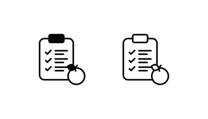 Nutrition icon design with white background stock illustration