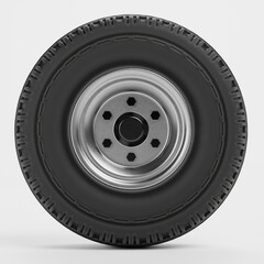 Realistic 3D Render of Tyre