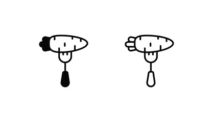 Diet icon design with white background stock illustration