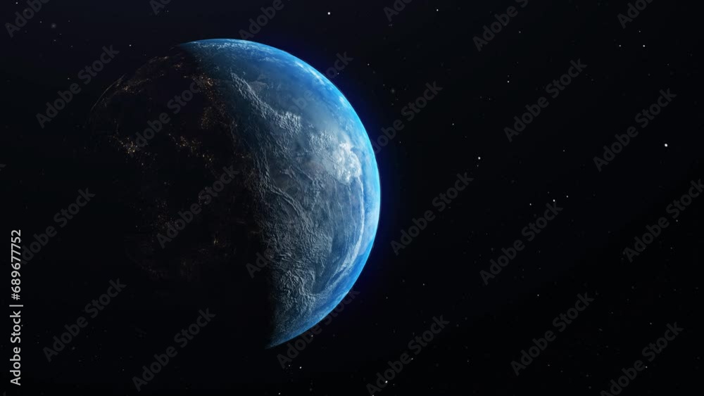 Wall mural earth in the outer space. elements of this image furnished by nasa.