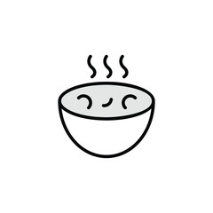 Soup icon design with white background stock illustration