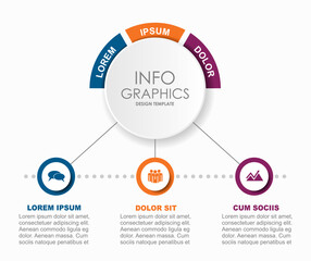 Infographic design template with place for your data. Vector illustration.