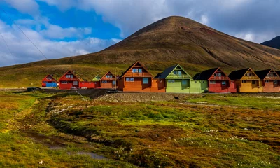 Fototapete Rund Longyearbyen town © Sunil Singh