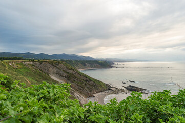 Sea landscape with clouds