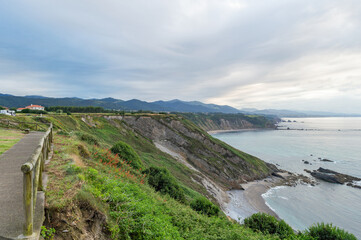 Sea landscape with clouds